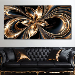 Gilded Currents Of The Infinite Void - NicheCanvas