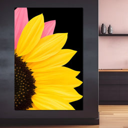 Yellow Sunlit Petals - NicheCanvas