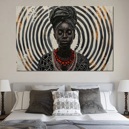 Spirals of Serenity Queen - Sakeem Gibbs - NicheCanvas