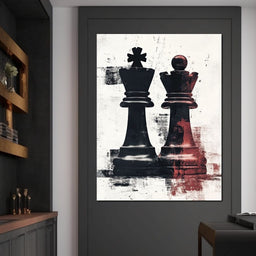 Chess Kings Encounter Majesty - NicheCanvas