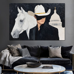 White Stetson Capitol Ranger - NicheCanvas