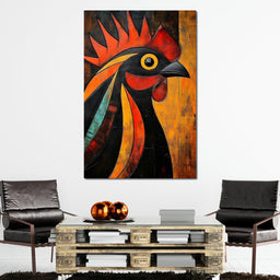 Rooster Radiance Symphony - NicheCanvas