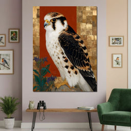Golden Falcon Majesty - NicheCanvas