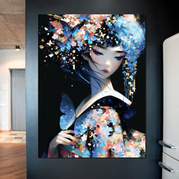 Flash Light Chaos Geisha - NicheCanvas