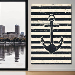 Nautical Stripes Voyage - NicheCanvas