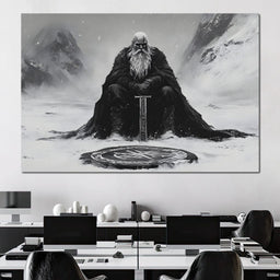 Ancient Nordic Vigilance - NicheCanvas