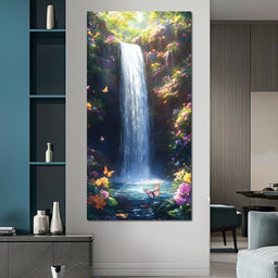 Gentle Cascade of Blossoms - NicheCanvas