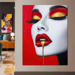 Luxe Lips - TooplesArt - NicheCanvas