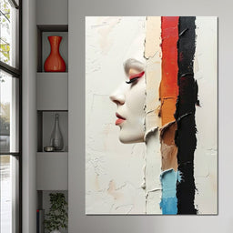 Painted Visage Fragmented - NicheCanvas