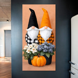 Plaid Gnome Harvest Gathering - NicheCanvas