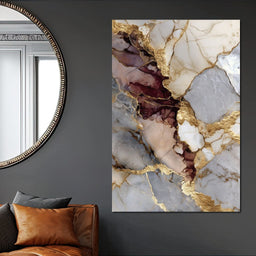 Gilded Marble Rift Elegy - NicheCanvas