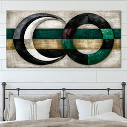 Silent Rhythms of Two Intersecting Worlds - NicheCanvas