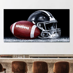 Gridiron Glory Under Night Lights - NicheCanvas