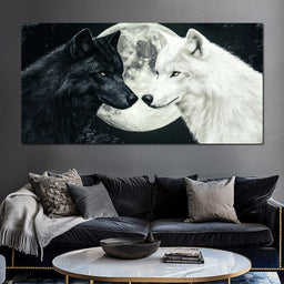 Lunar Wolves - NicheCanvas