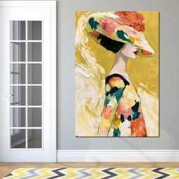 Golden Garden Gala Silhouette - NicheCanvas