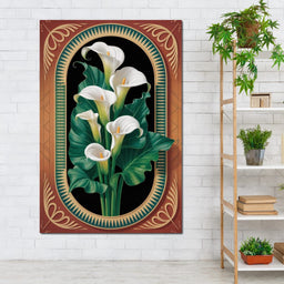 Art Deco Calla Symphony - TooplesArt - NicheCanvas