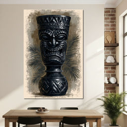 Ancient Totem Of The Island Spirit - NicheCanvas