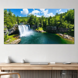 Whispering Falls Serenity - NicheCanvas