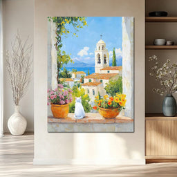 Mediterranean Morning Calm - NicheCanvas