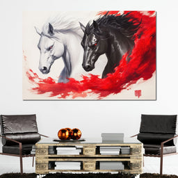 Phantom Rush of Equines - NicheCanvas