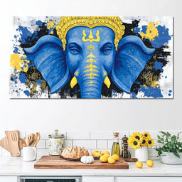 Ganesha Golden Majestic Tranquility - NicheCanvas