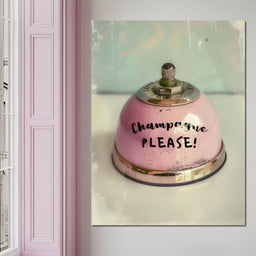 Champagne Please Service Bell - NicheCanvas