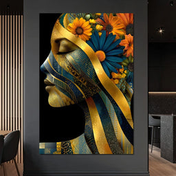 Golden Flora Dreams Unveiled - NicheCanvas