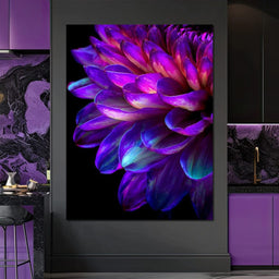 Electric Violet Petal Reverie - NicheCanvas