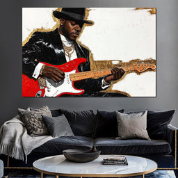 Electric Harmony Portraiture - NicheCanvas