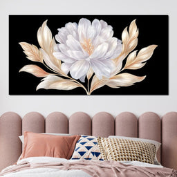 Elegant Ivory Petal Radiance - NicheCanvas