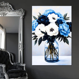 Floral Symphony in Glass - NicheCanvas