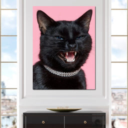 Fierce Feline Elegance Glam - NicheCanvas