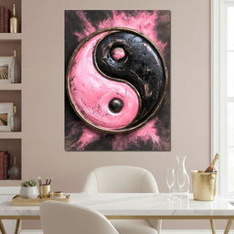 Vibrant Duality Colliding With Dark Intent - NicheCanvas