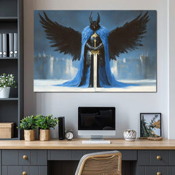 Guardian of the Midnight Realm - NicheCanvas