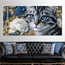 Parisian Elegance Feline Dreams - NicheCanvas