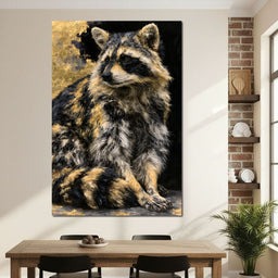 Midnight Bandit of Gilded Shadows - NicheCanvas