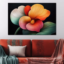 Petals That Dream in Neon - TooplesArt - NicheCanvas