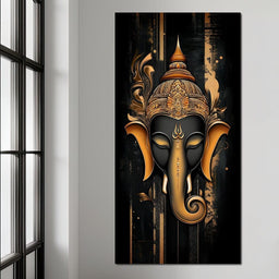 Golden Divine Elephant Aura - NicheCanvas