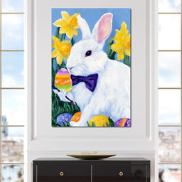 Easter Bunny Egg Painter - NicheCanvas