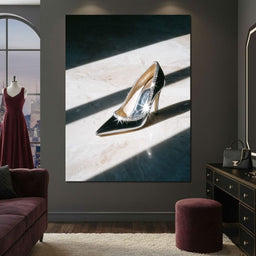 Silver Stiletto Radiant Noon - NicheCanvas