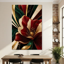Gilded Petals Of Luxury - NicheCanvas