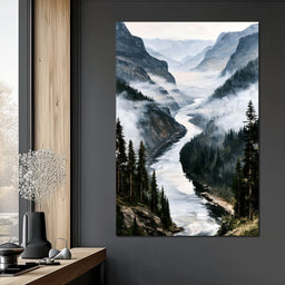 Where Silent Waters Meet The Peak - NicheCanvas