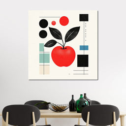 Geometric Apple - NicheCanvas