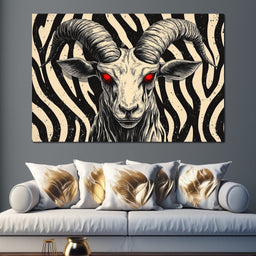 Infernal Ram of Shadows - NicheCanvas