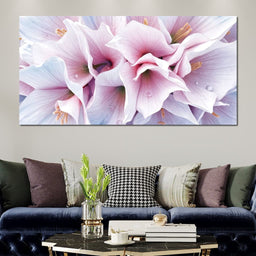 Blush Amaryllis Frostlight - TooplesArt - NicheCanvas