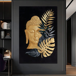 Golden Buddha Botanical Calm - NicheCanvas