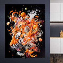 Citrus Storm Tiger Awakening - NicheCanvas
