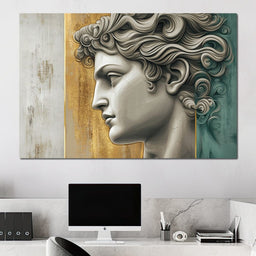 Gilded Classical Profile - Wildrose Creations - NicheCanvas