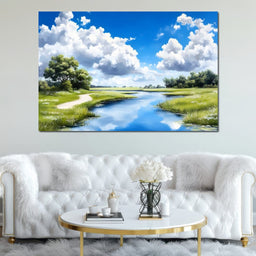 Reflective Tranquil Daydream - NicheCanvas