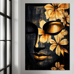 Golden Petals Tranquility - NicheCanvas